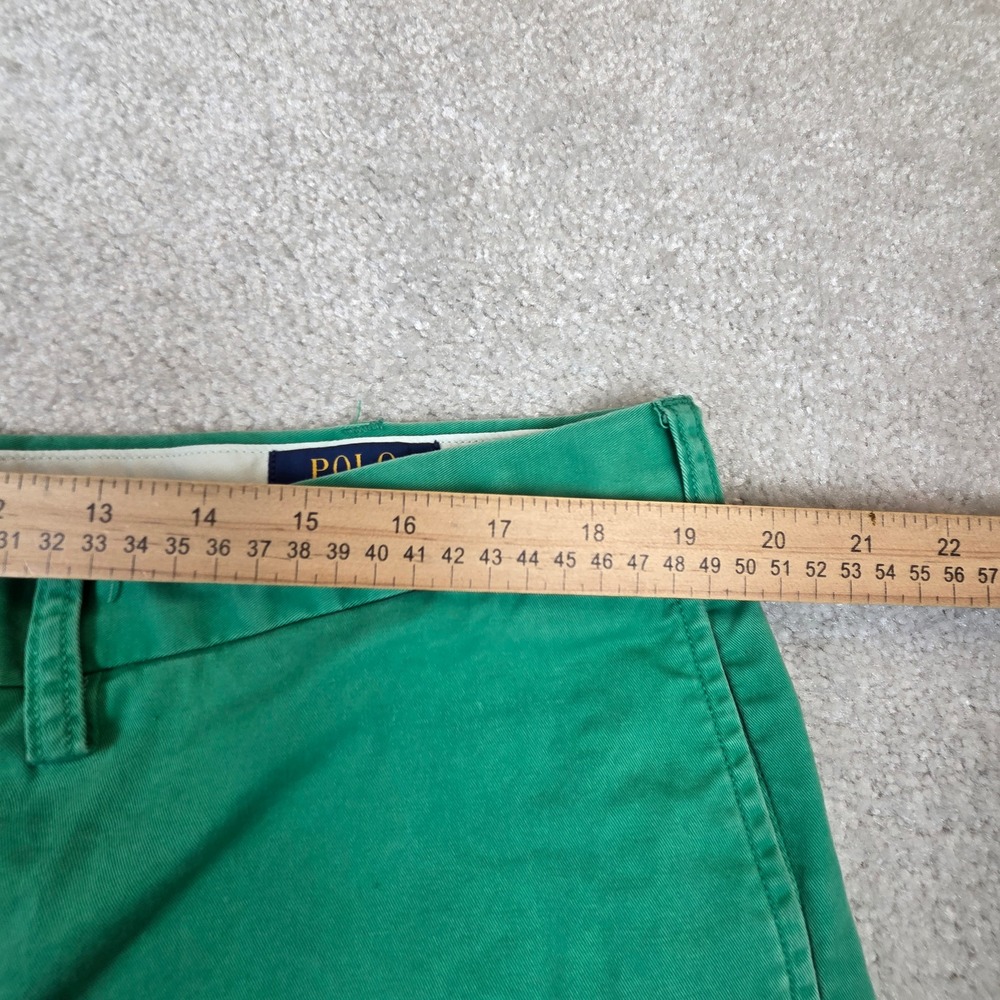 Polo Ralph Lauren Mens Green Stretch Chino Shorts Size 38‎ Classic Fit Cotton - Picture 7 of 10